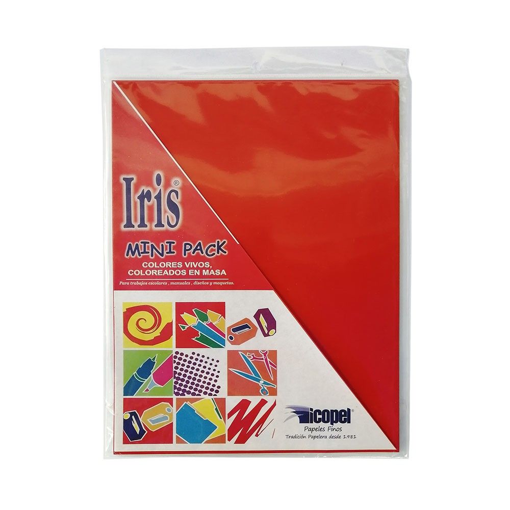 Paquete de Papel Iris R-190 Colores Surtidos x20hjs