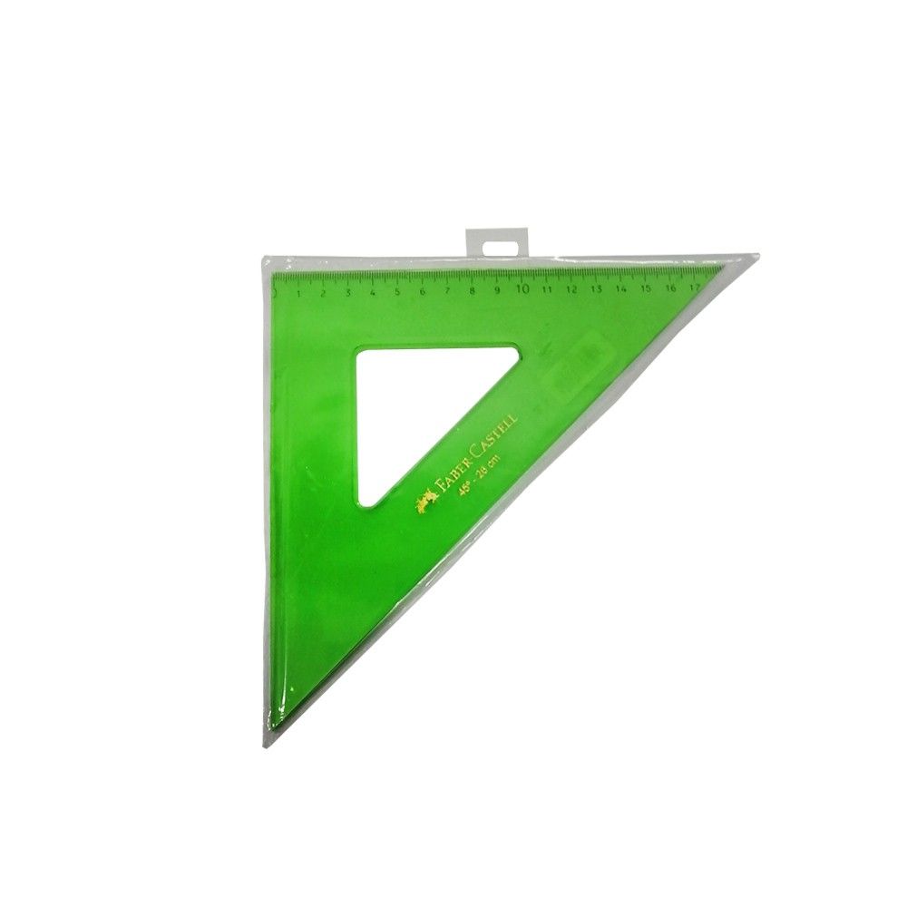 Escuadra 45 Grados Marca  Faber Castell Ref 26 Cm