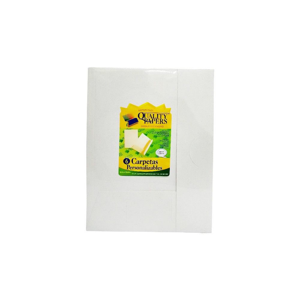 Carpeta Kimberly Color Blanco X6 Und