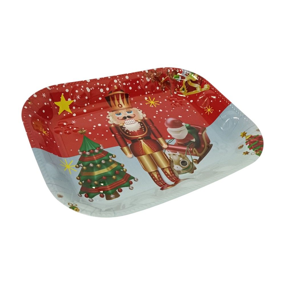 Bandeja 38X28Cm Plástico Navidad