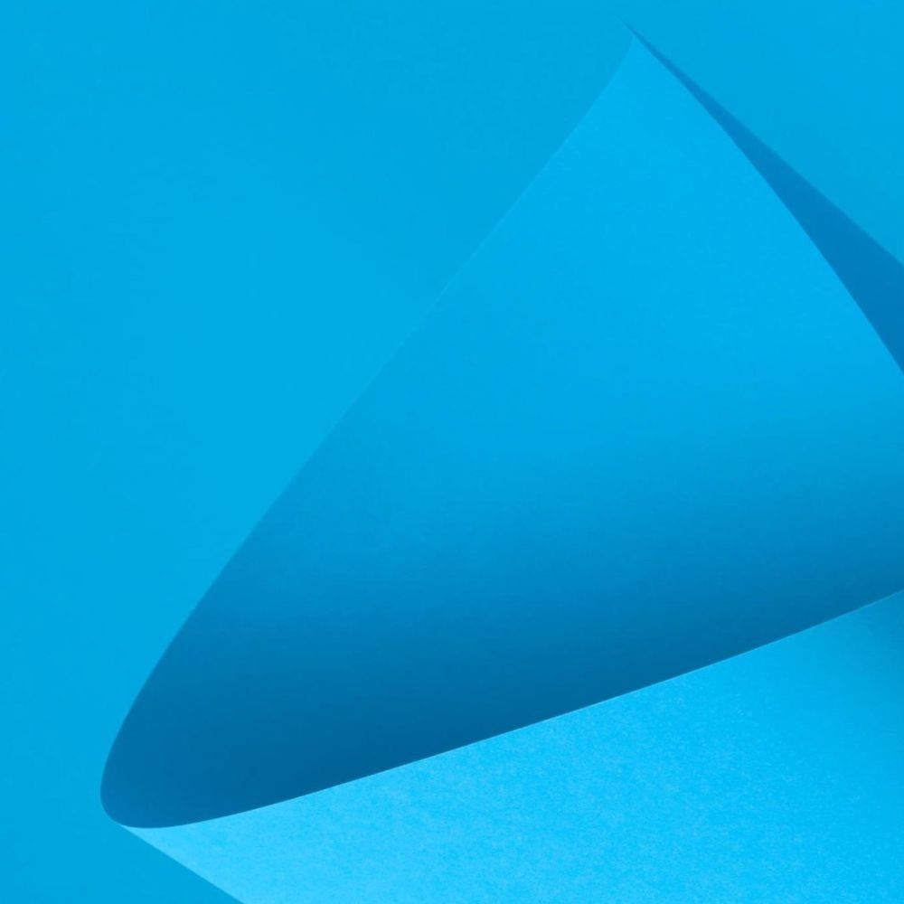 Papel Iris Icopel 70 x 100 cm Azul Turquesa