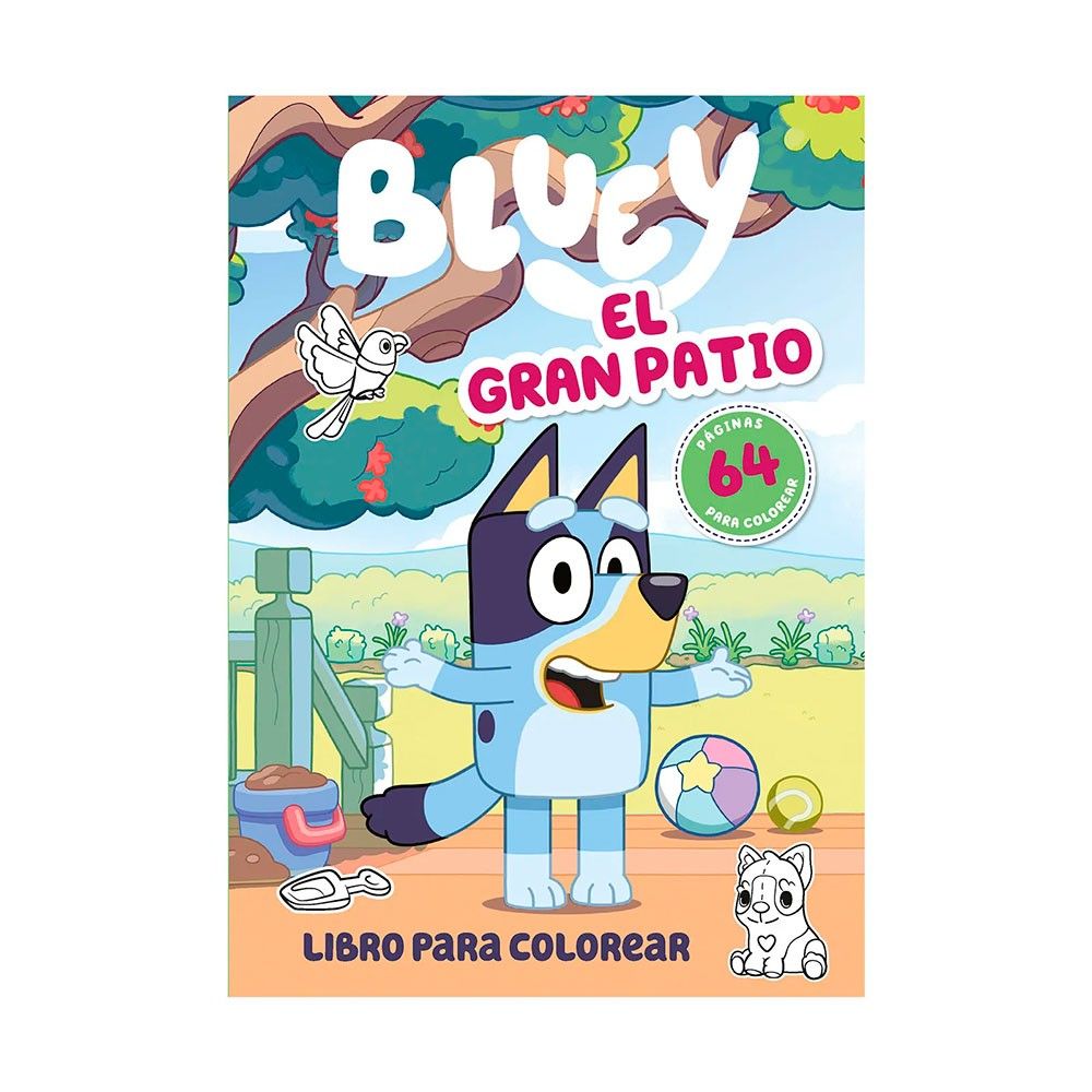 Bluey: 2 Gran Patio Colorear