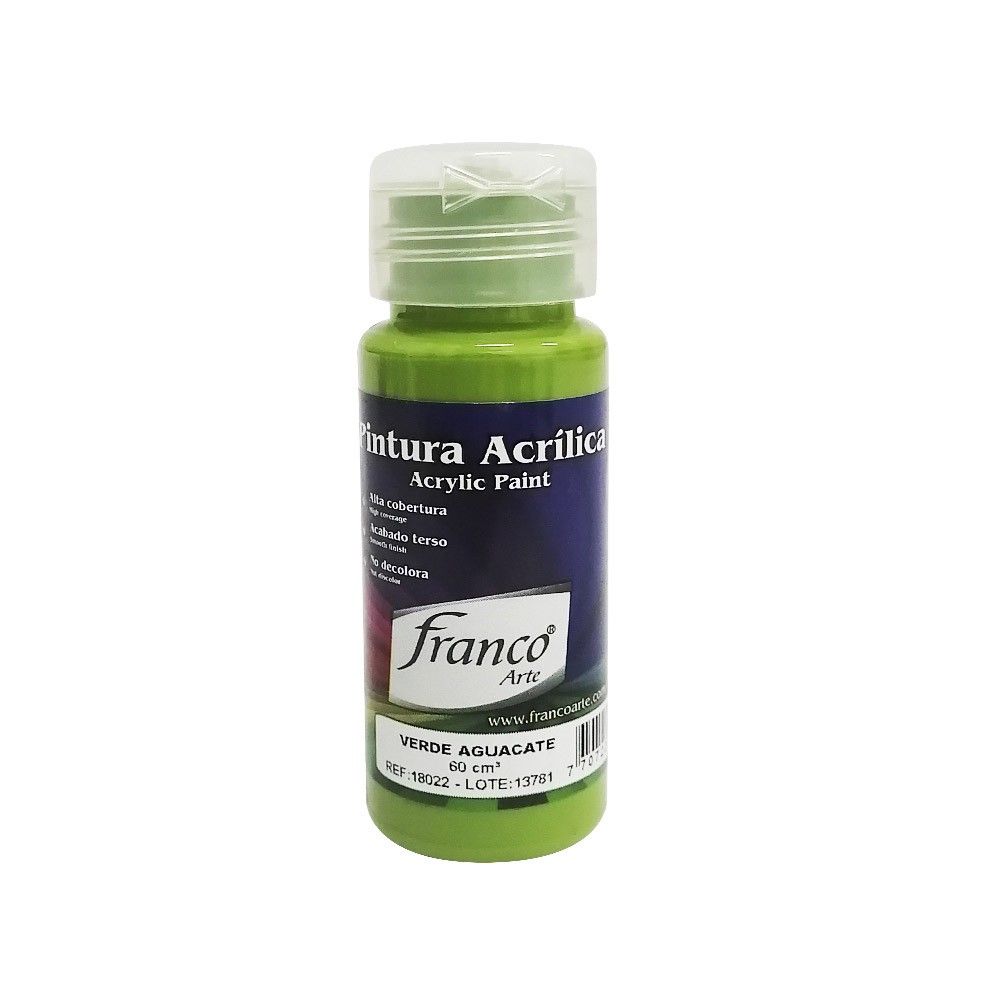 Acrillico Frio Franco Color Verde Aguacate 30 60Cc