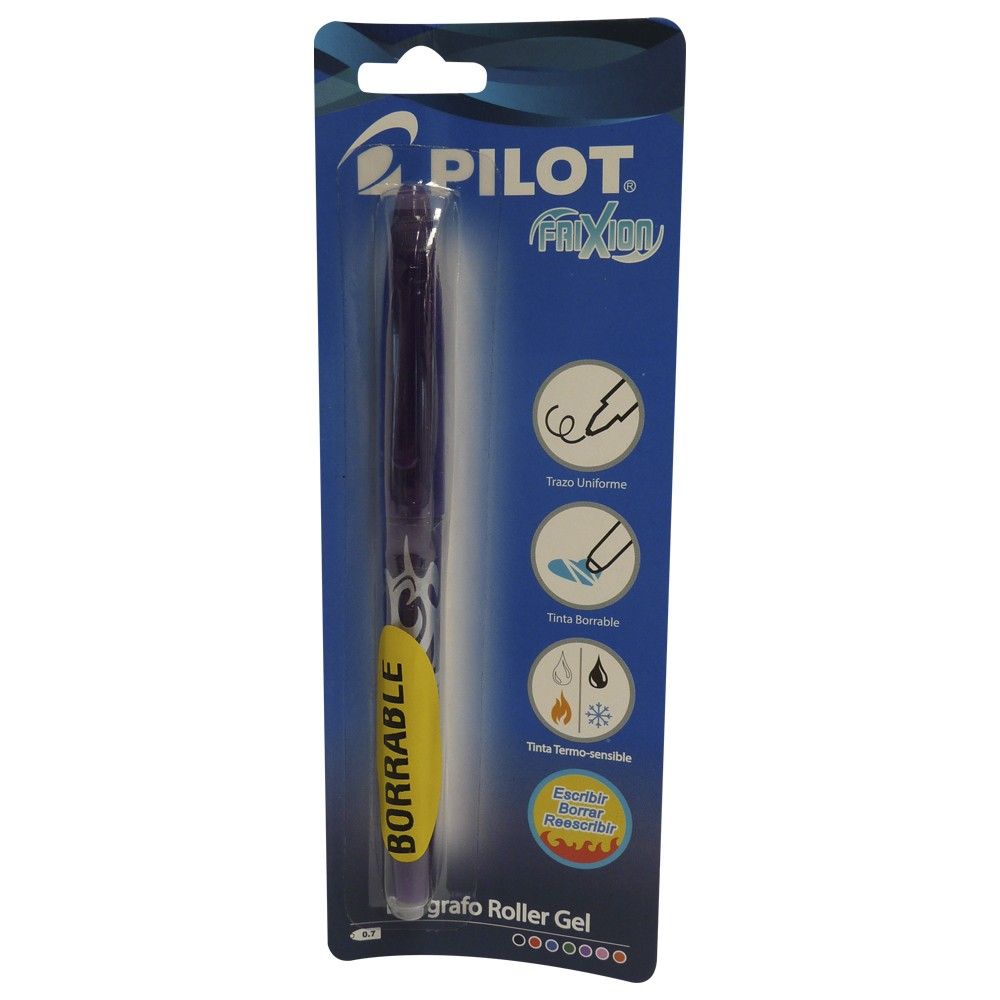 Esfero Pilot Frixion Borrable Violeta 0.7mm
