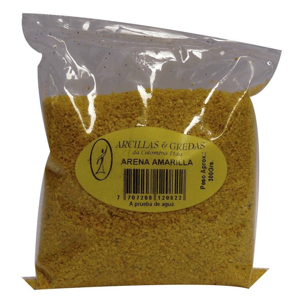 Arena Arcillas &amp; Gredas Amarilla 300grs
