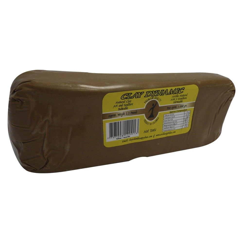 Arcilla Natural Clay Dynamic Amarillo 1Kg
