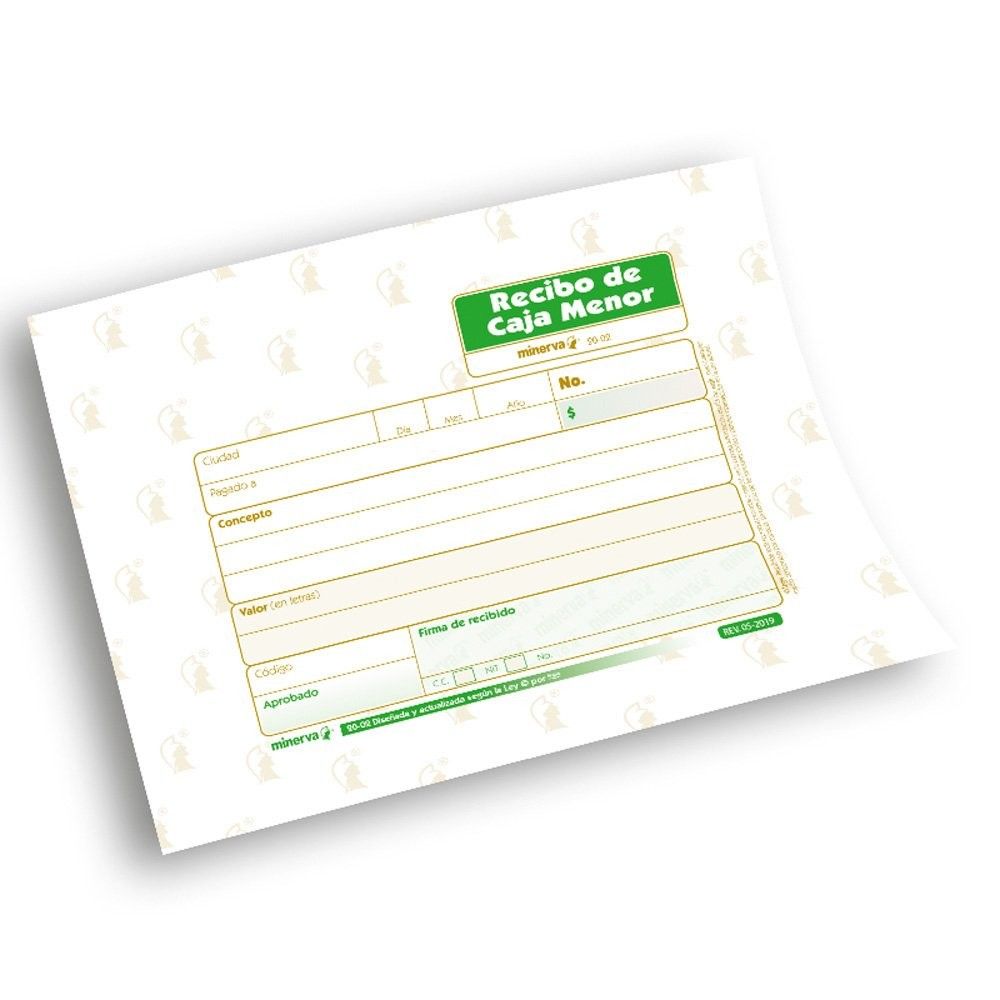 Recibo de Caja Menor Forma Minerva 20-02 x200 und