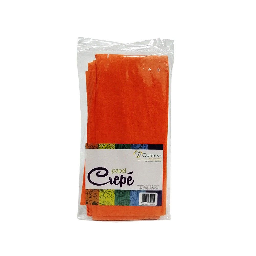 Papel Crepe Color Mandarino X2 Und