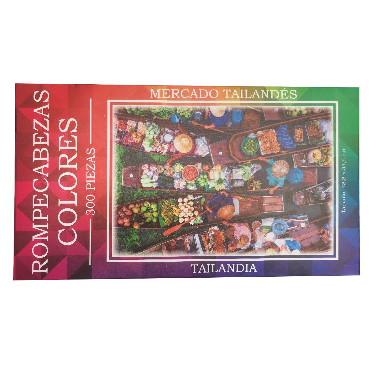 Rompecabezas 300 Piezas Mercado Tahilandes