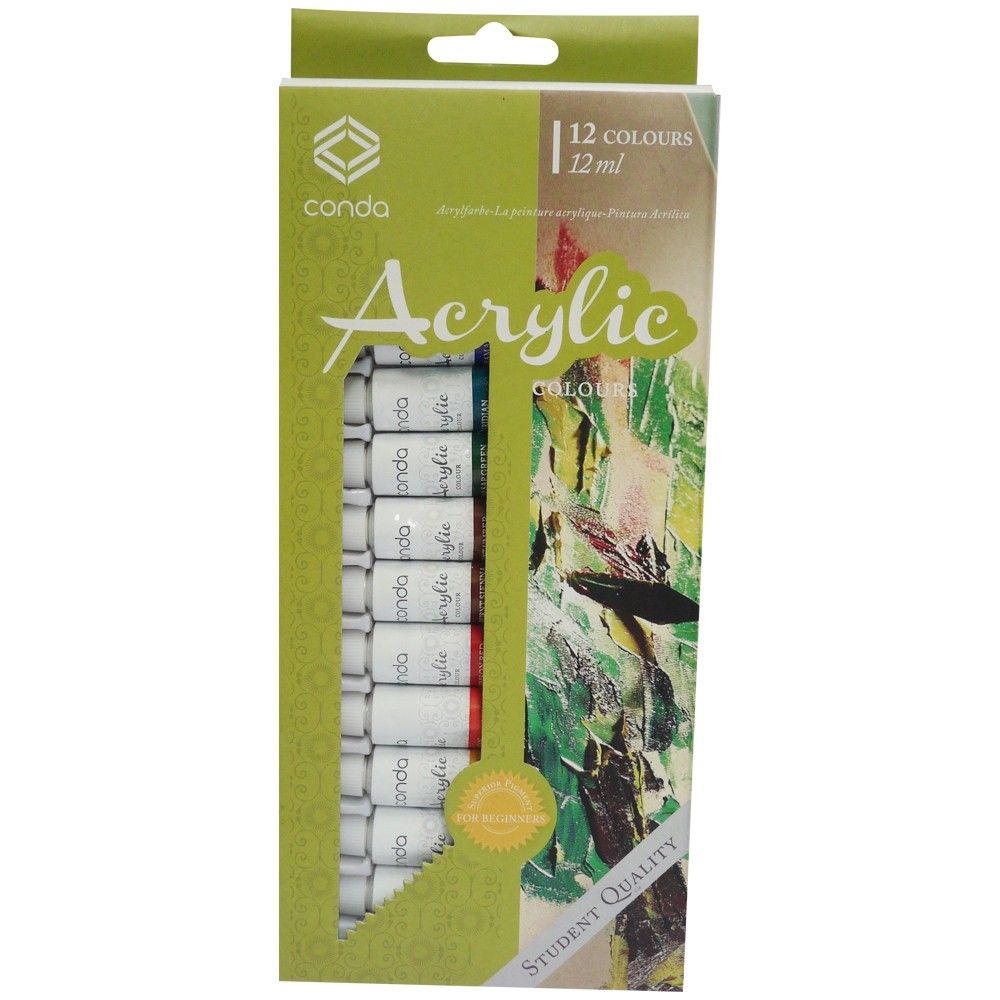 Acrílicos Conda Tubos 12ml x 12 und