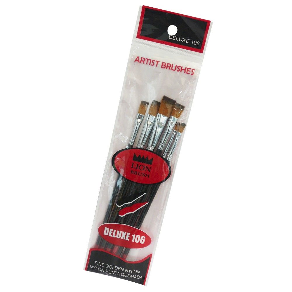 Pincel Arte &amp; Pintura Plano Deluxe 106 x6 und