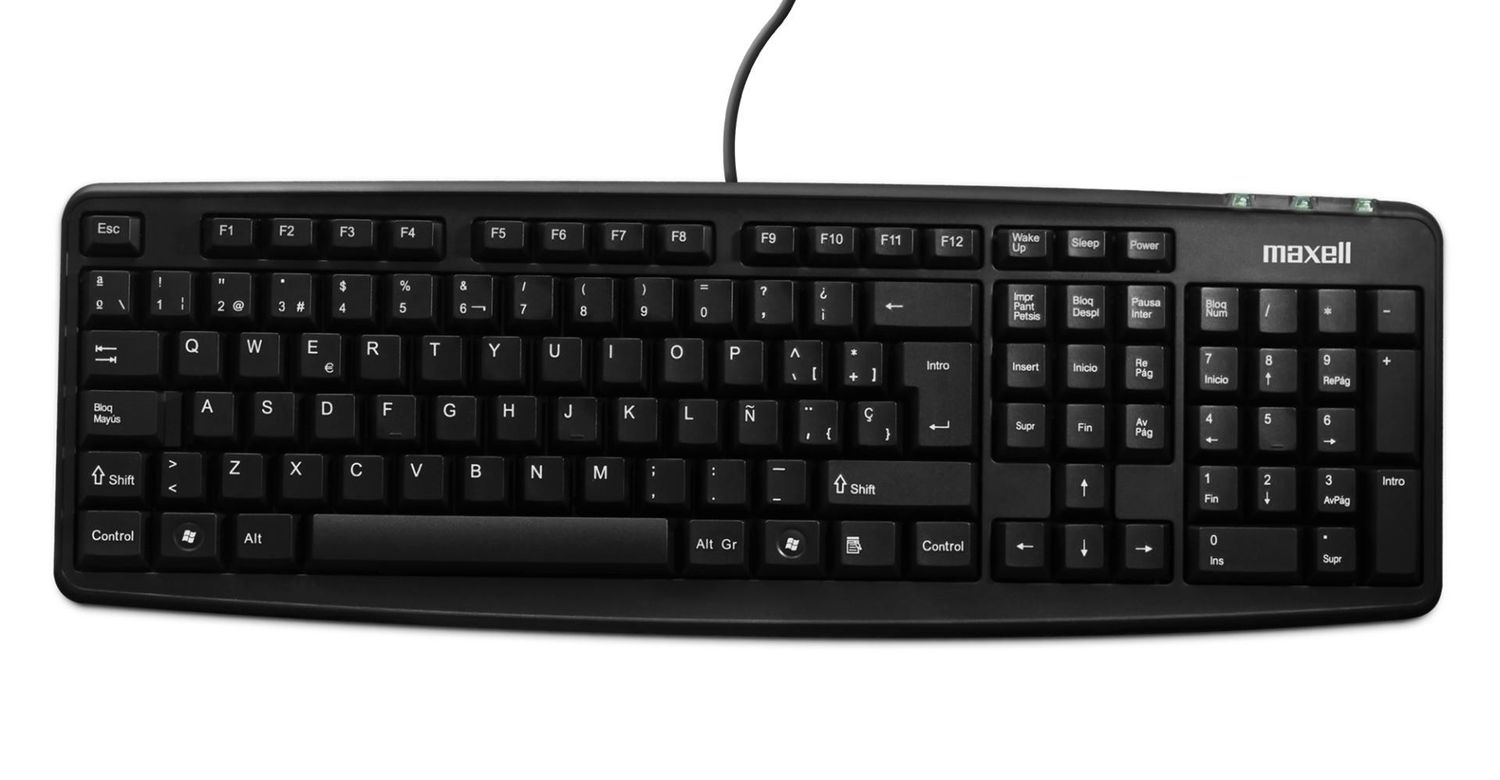 Maxell Teclado Alámbrico USB KB-90 Básico