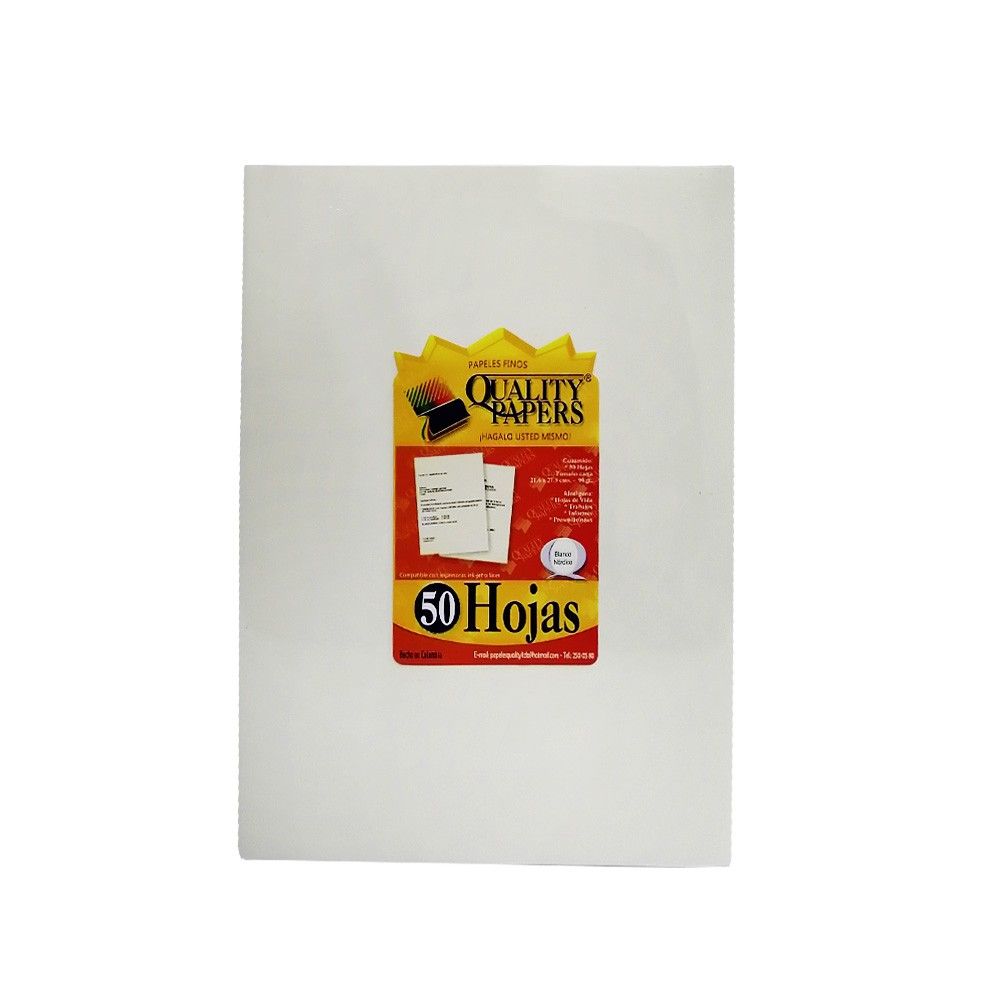 Papel Kimberly Color Blanco Nórdico de 50 hojas Tamaño carta 90 Gr