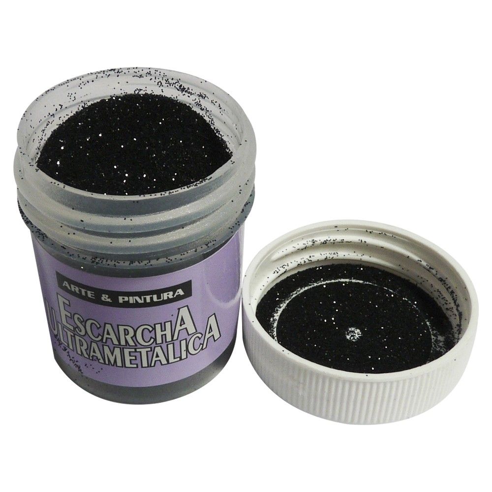 Escarcha  Arte &amp; Pintura Negro Ultrametal 30cc