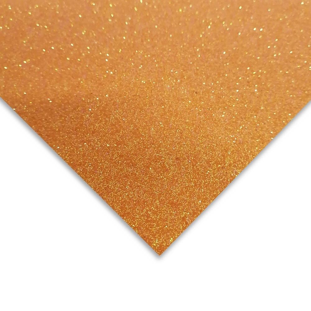 Foami Escarchado Carta Color Naranja x 1 und