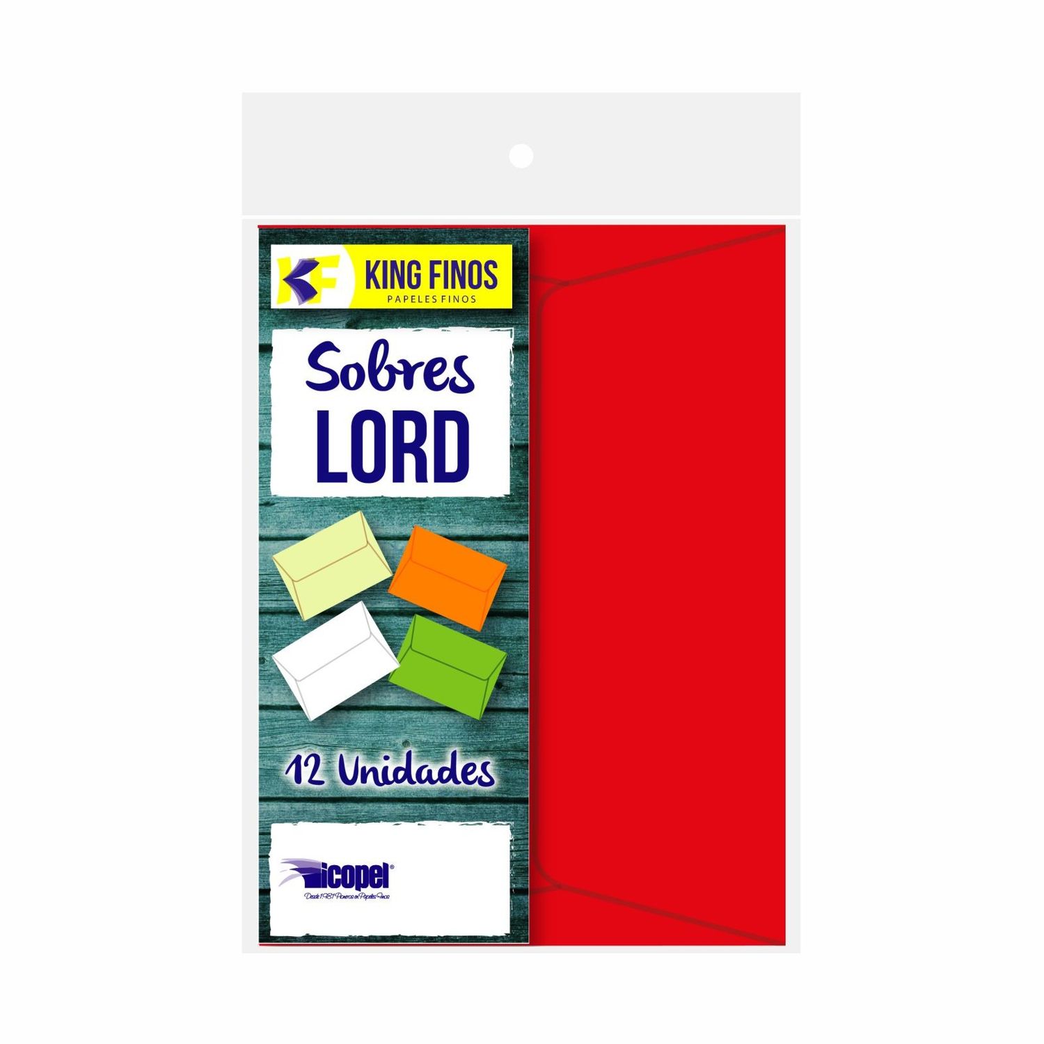 Sobre Lord KingFinos 12 Unidades Colores Surtidos