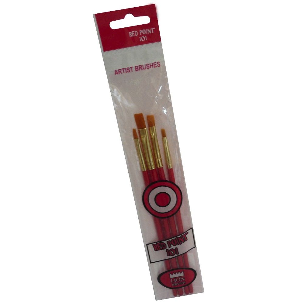 Pincel Arte &amp; Pintura Planos Red Point-101 x 4und