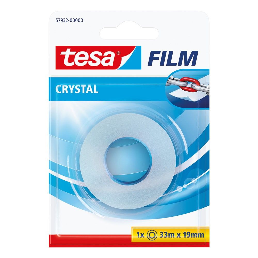 Cinta Tesa Film Crystal 33m x 19mm x1 und