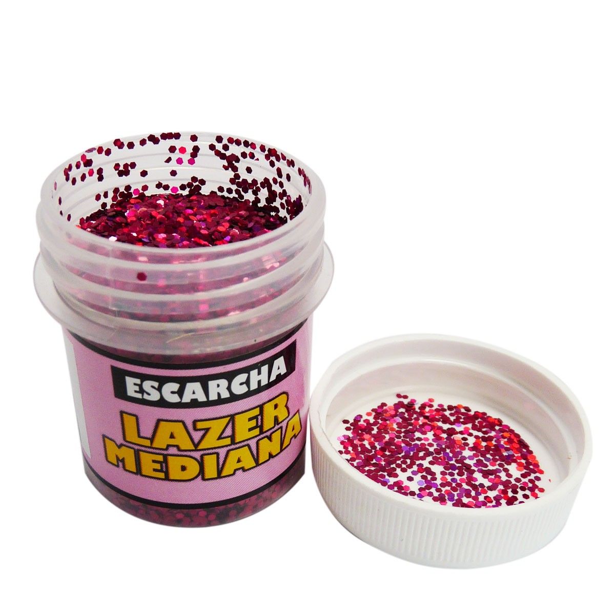Escarcha Lazer Mediana Magenta 30mm