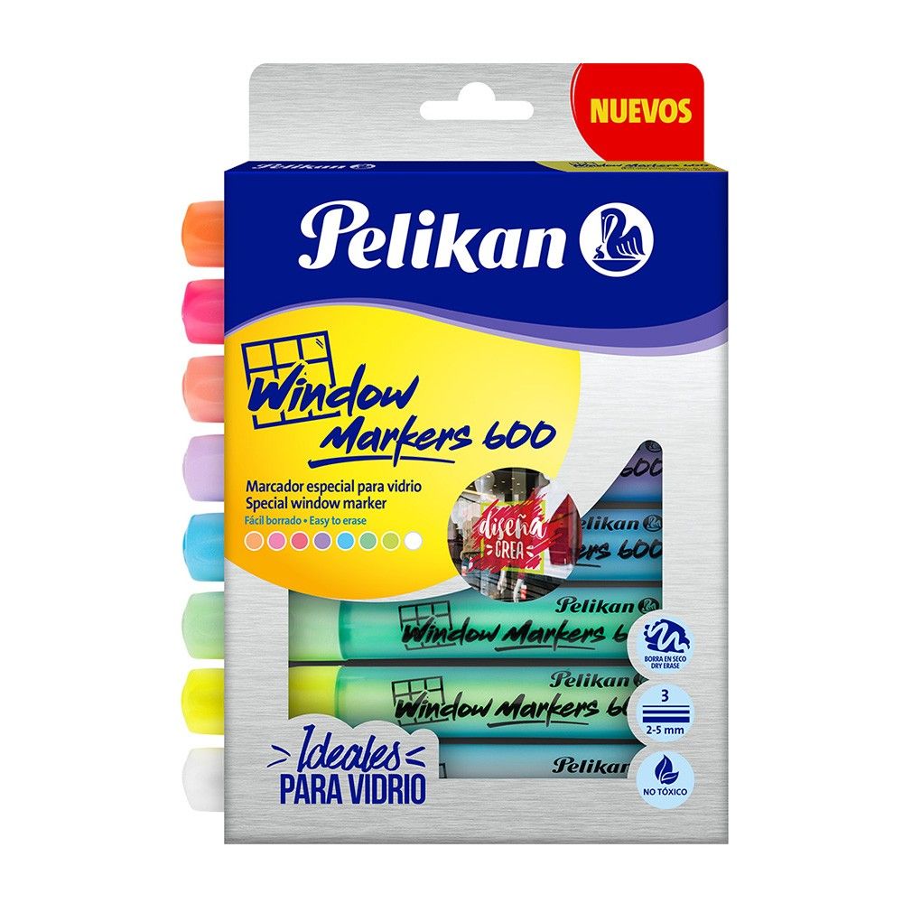 Marcador para Vidrio Pelikan x8 und