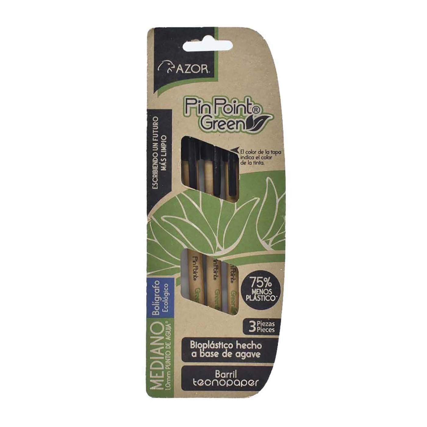 Esfero Semigel Azor Punta Fina X3 Und Color Negro