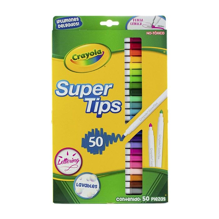 Plumones Supertips X50 UND Crayola