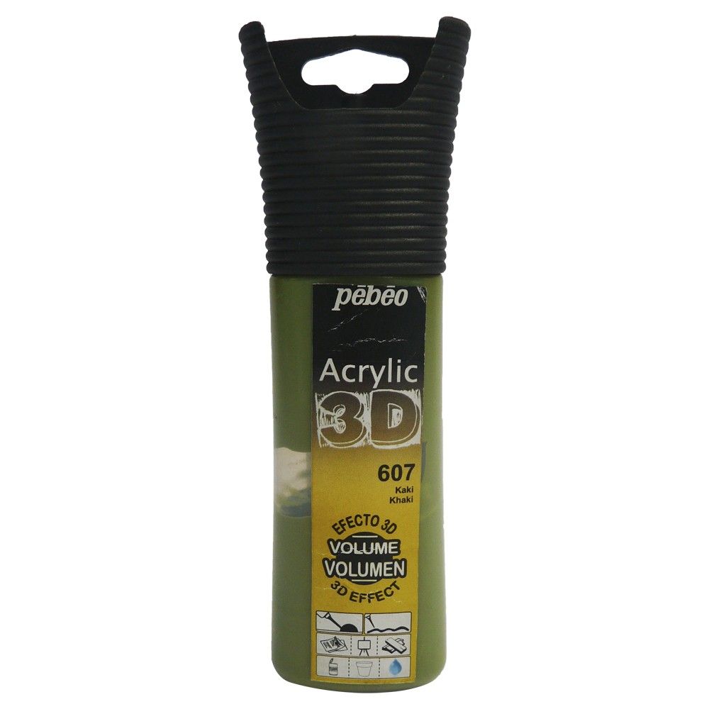 Acrílico Pebeo Efecto 3D Kaki 607 Volumen 30ml