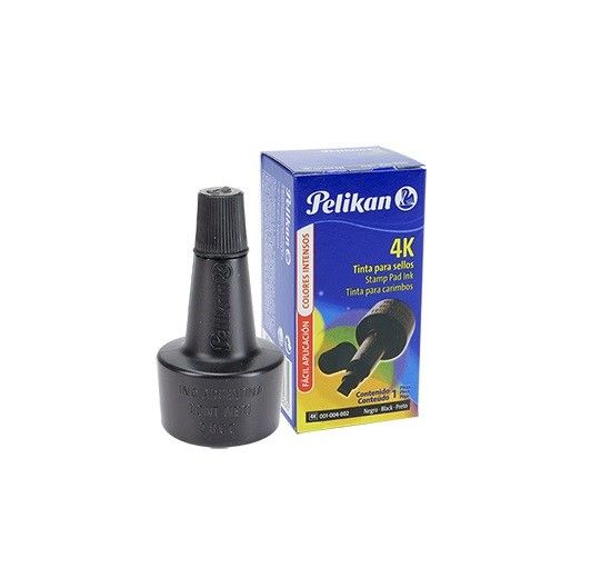Tinta Pelikan para Sello 4K Color 28mm Negro