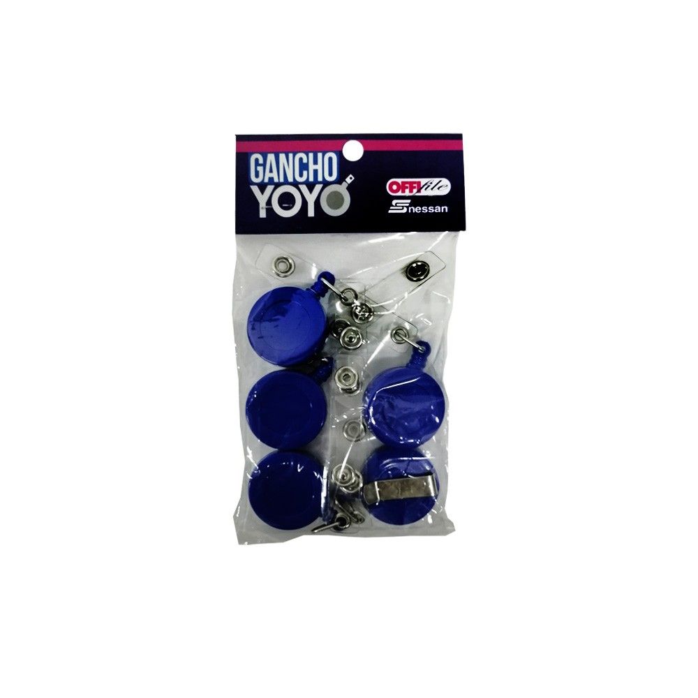 Porta Carné X 5 Unidades Marca  Nessan Color Azul