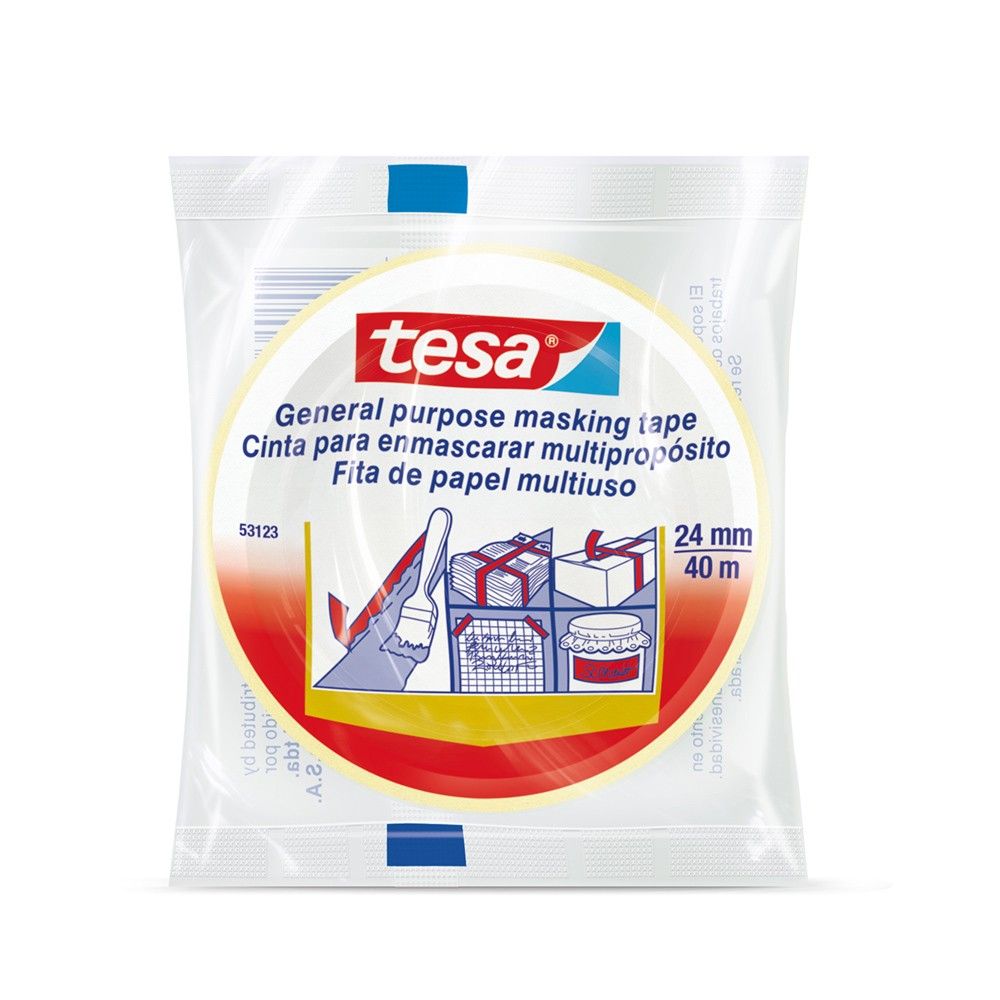 Cinta Pegante Tesa de Enmascarar 24mm x40mts