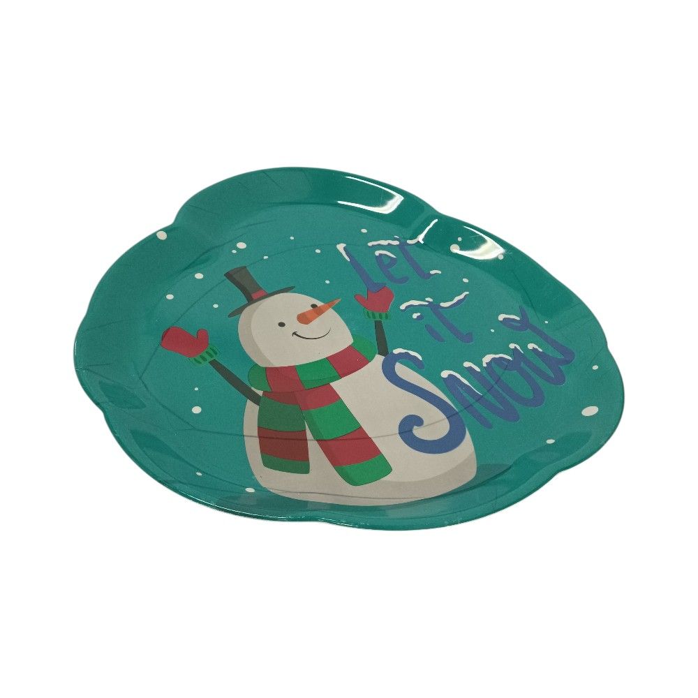 Bandeja 36X36Cm Plástico Navidad