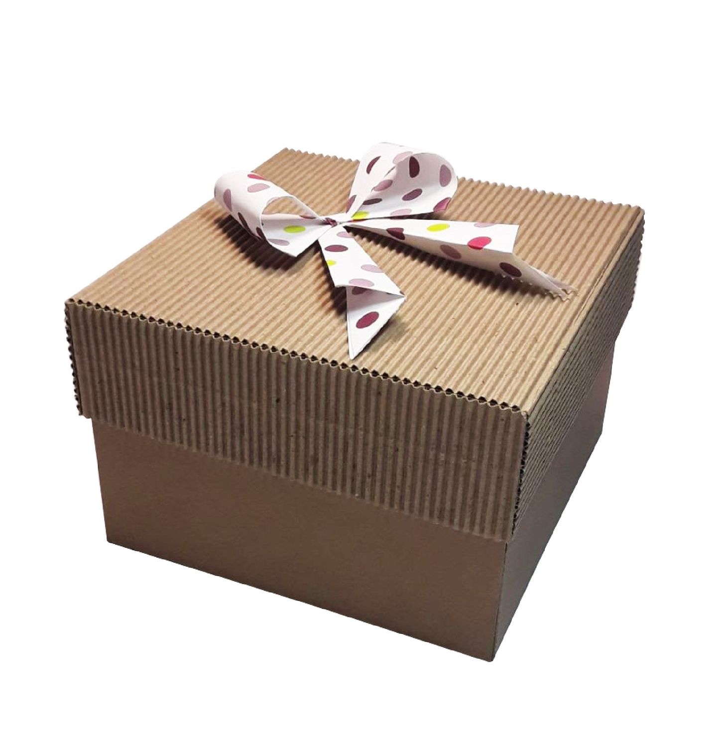 Caja De Regalo 15Cm Tapa Micro Café