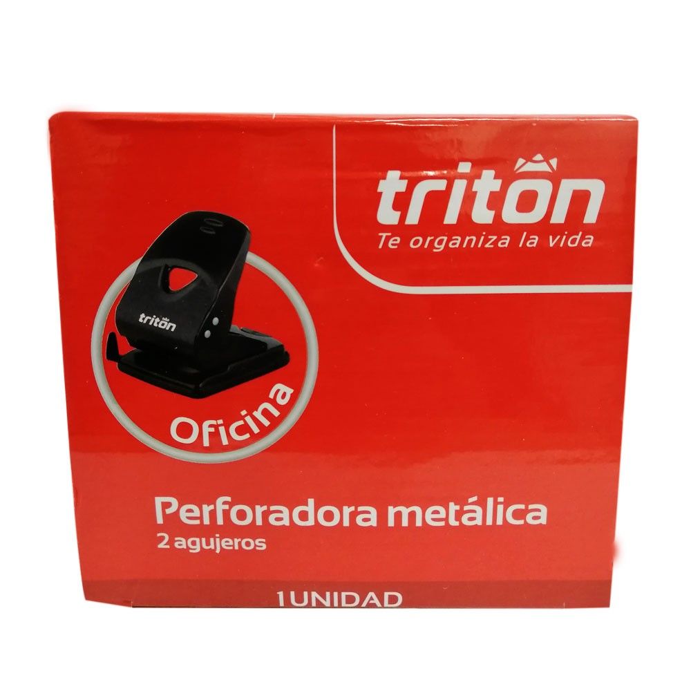 Perforadora Semi-Industrial Triton Metálica Oficina 2 Huecos x1und