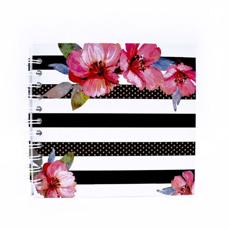 Libreta tapa dura anillada 80 Hojas 16.9x16.9 cms