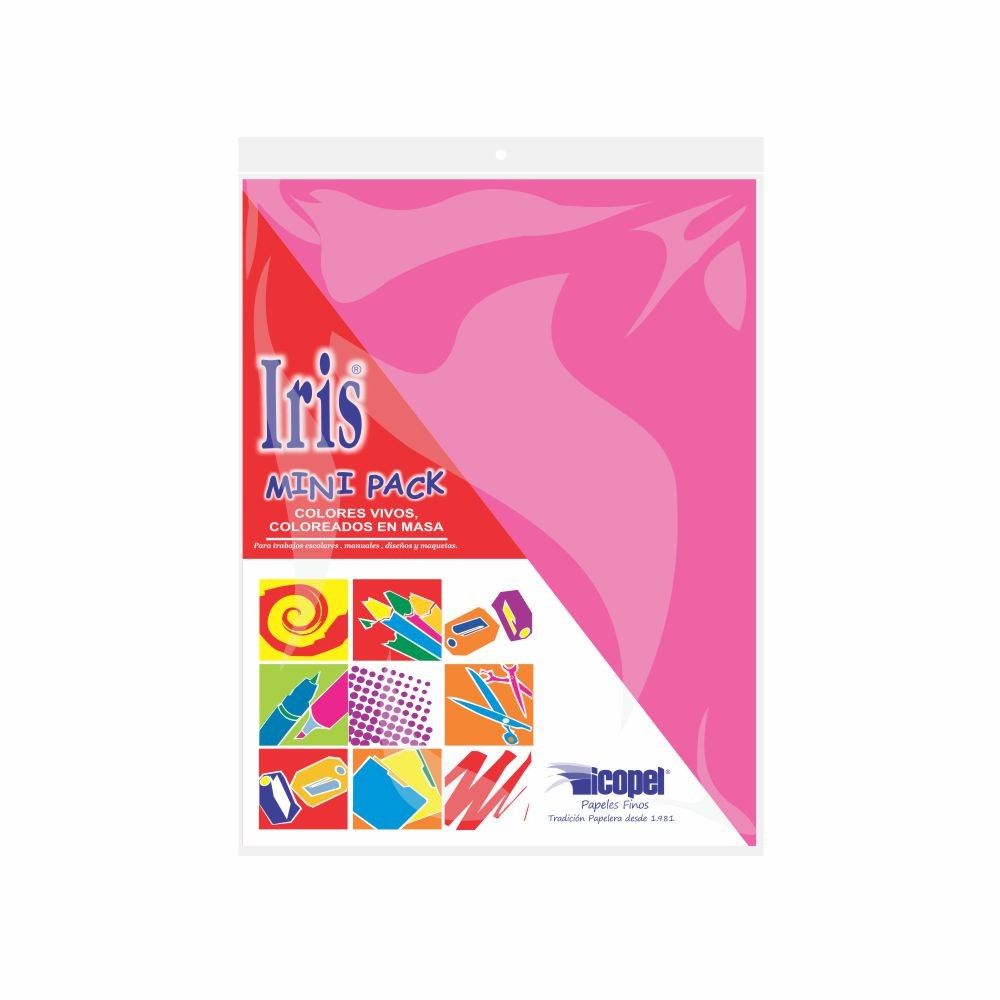 Minipack Iris-Ultra Icopel Carta 50 Hojas Fucsia
