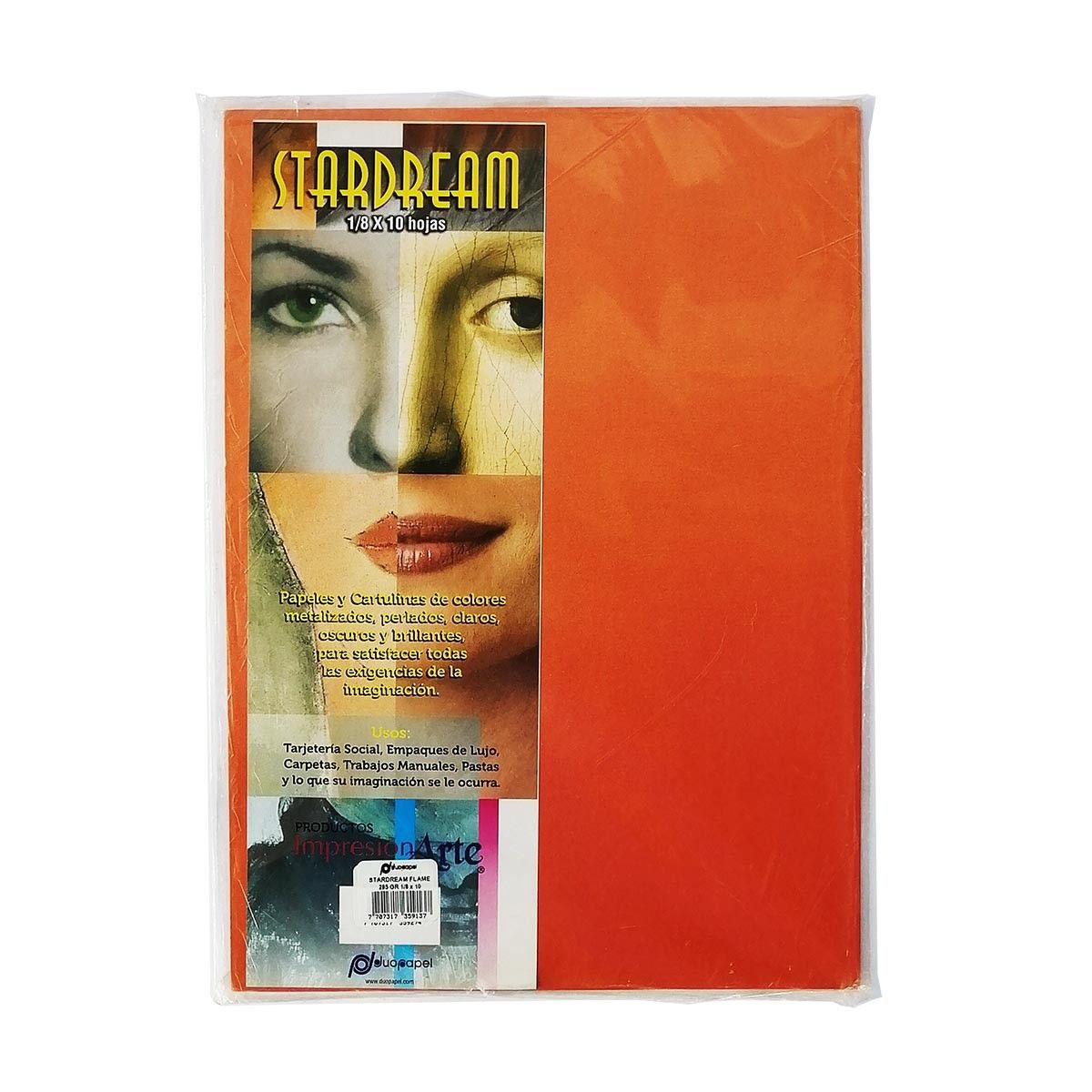 Cartulina Stard Flame Tamaño 1/8 x10 285/240gr