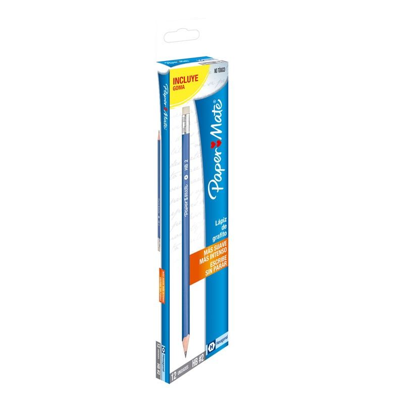 Lápiz Paper Mate Azul X12 UND