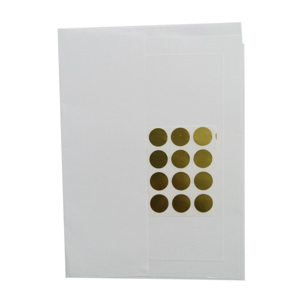 Sobre Kimberly + Tarjeta Lord Blanco Ártico + Stickers 18,4 x 13,4cm x12und