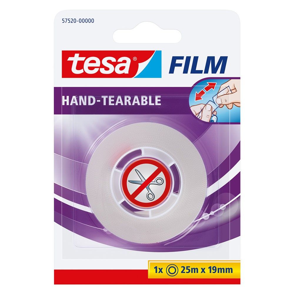 Cinta Tesa Film Fácíl Corte Blister 25m x 19mm x1 und