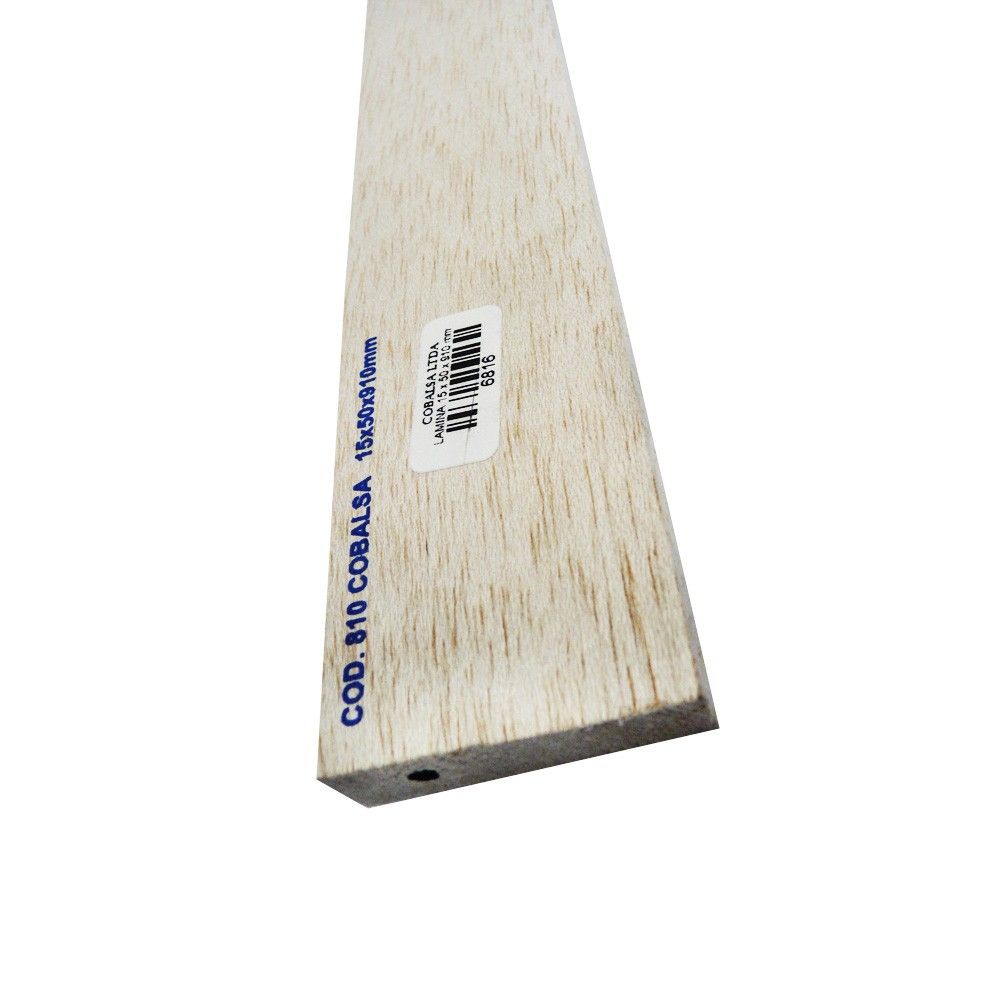 Lámina De Balso 15 mm x 50 mm x 910 mm