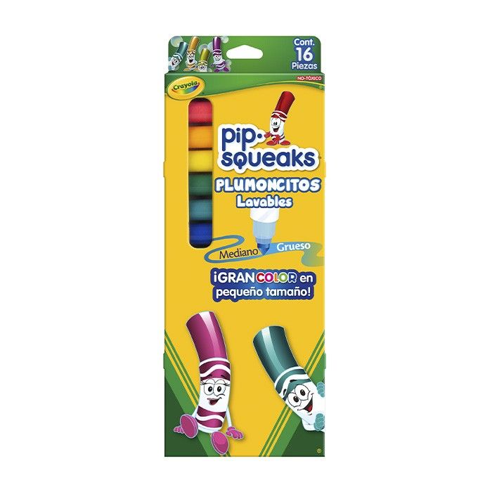 Plumones Pip Squeaks X16 UND Crayola