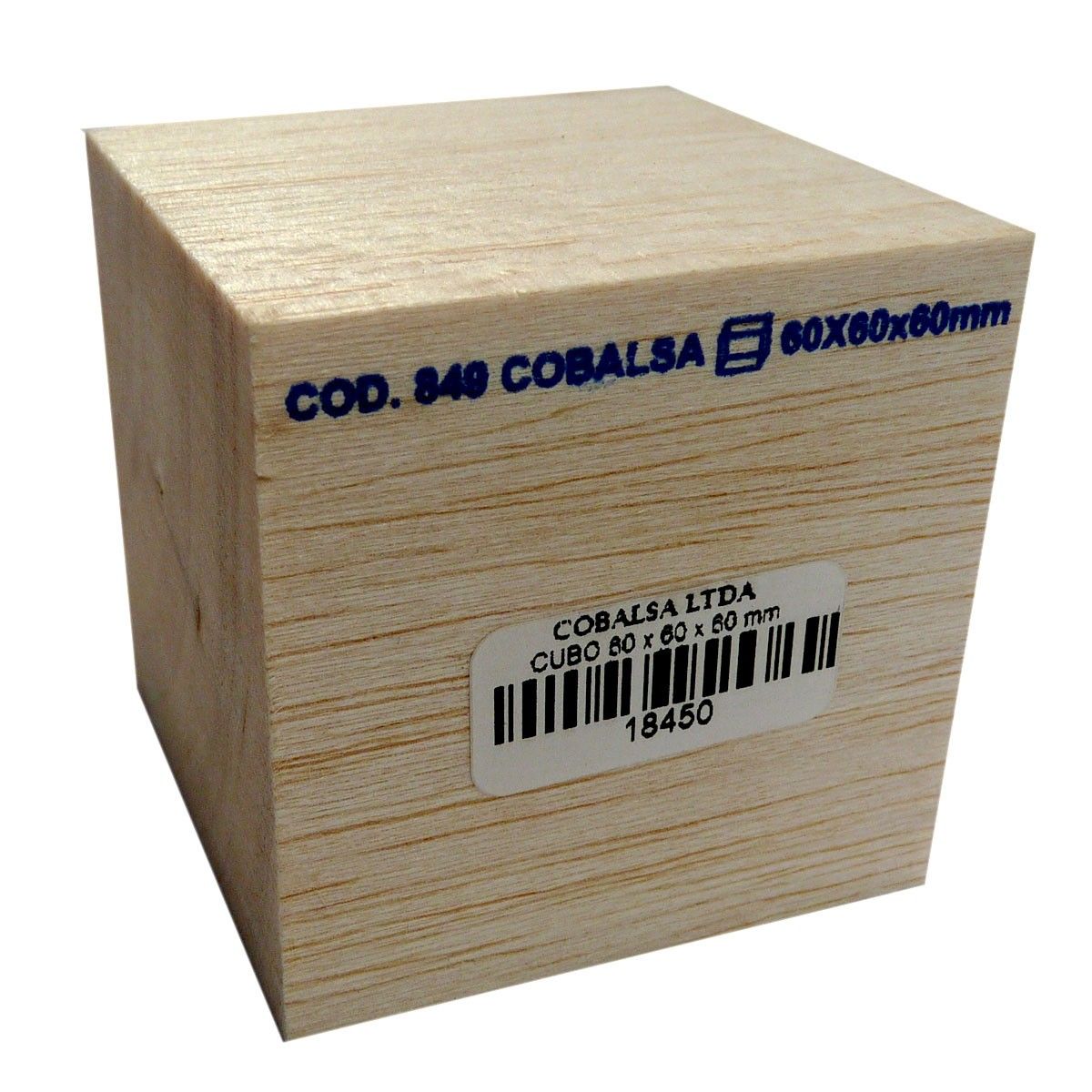 Cubo de Balso Cod.849 60x60x60 mm