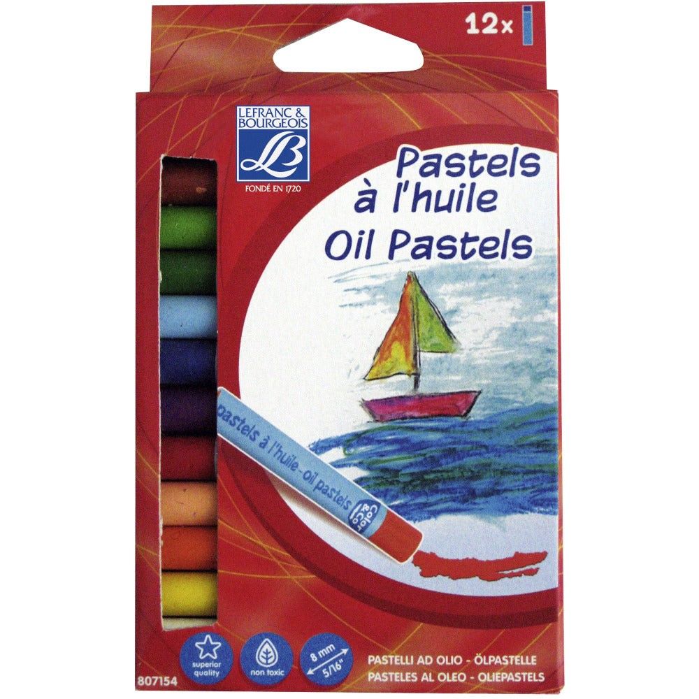 Estuche Tiza Oleo Pastel Graso X12