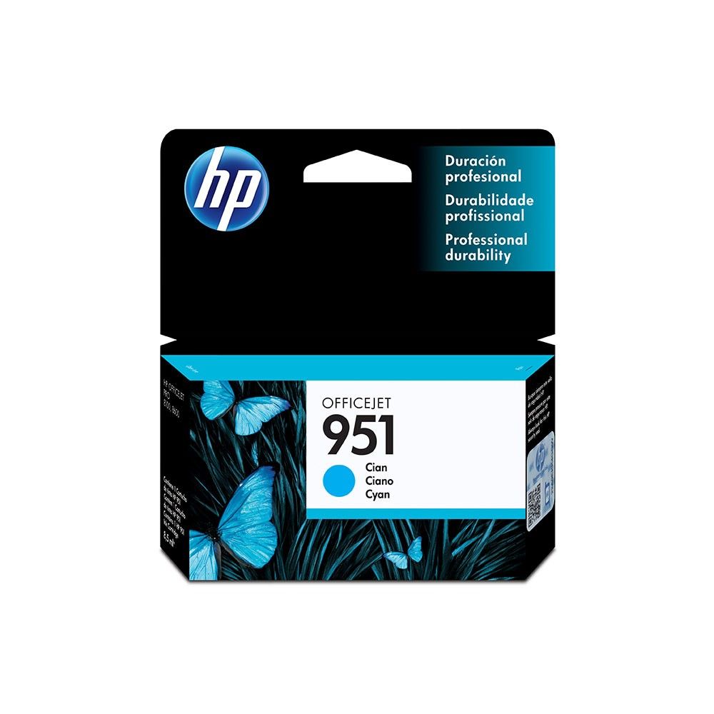 Cartucho de Tinta HP 951 Cian Original (CN050AL)