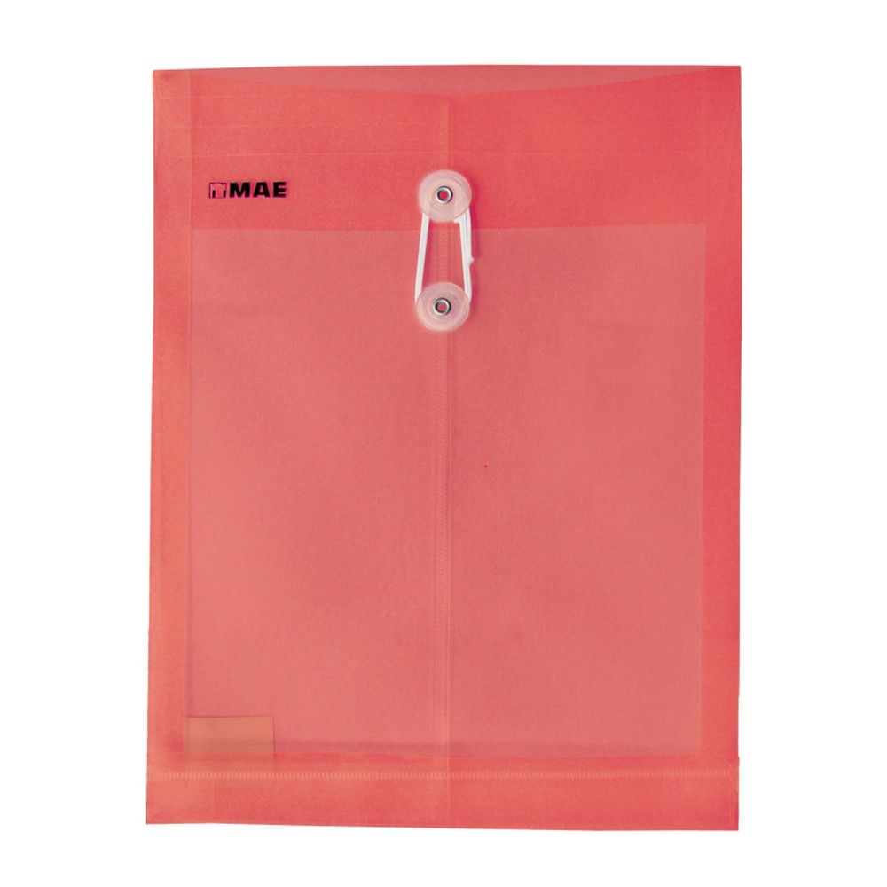 Sobre Vertical Carta Con Hilo Color Rojo