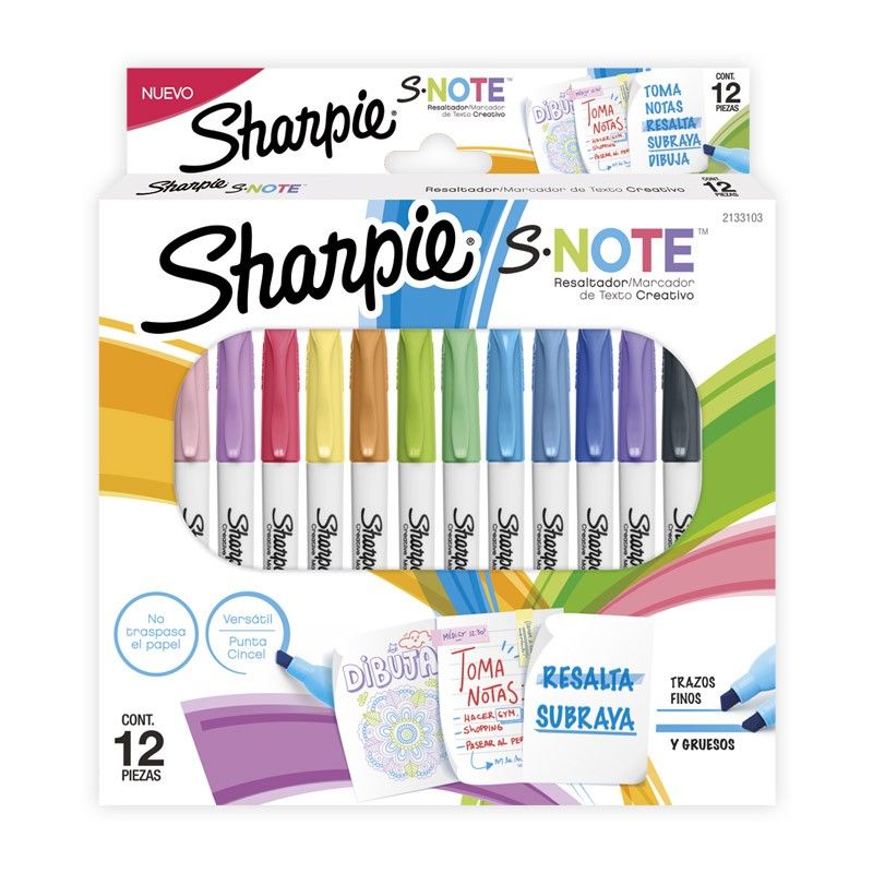 Resaltador Sharpie Note X12 UND
