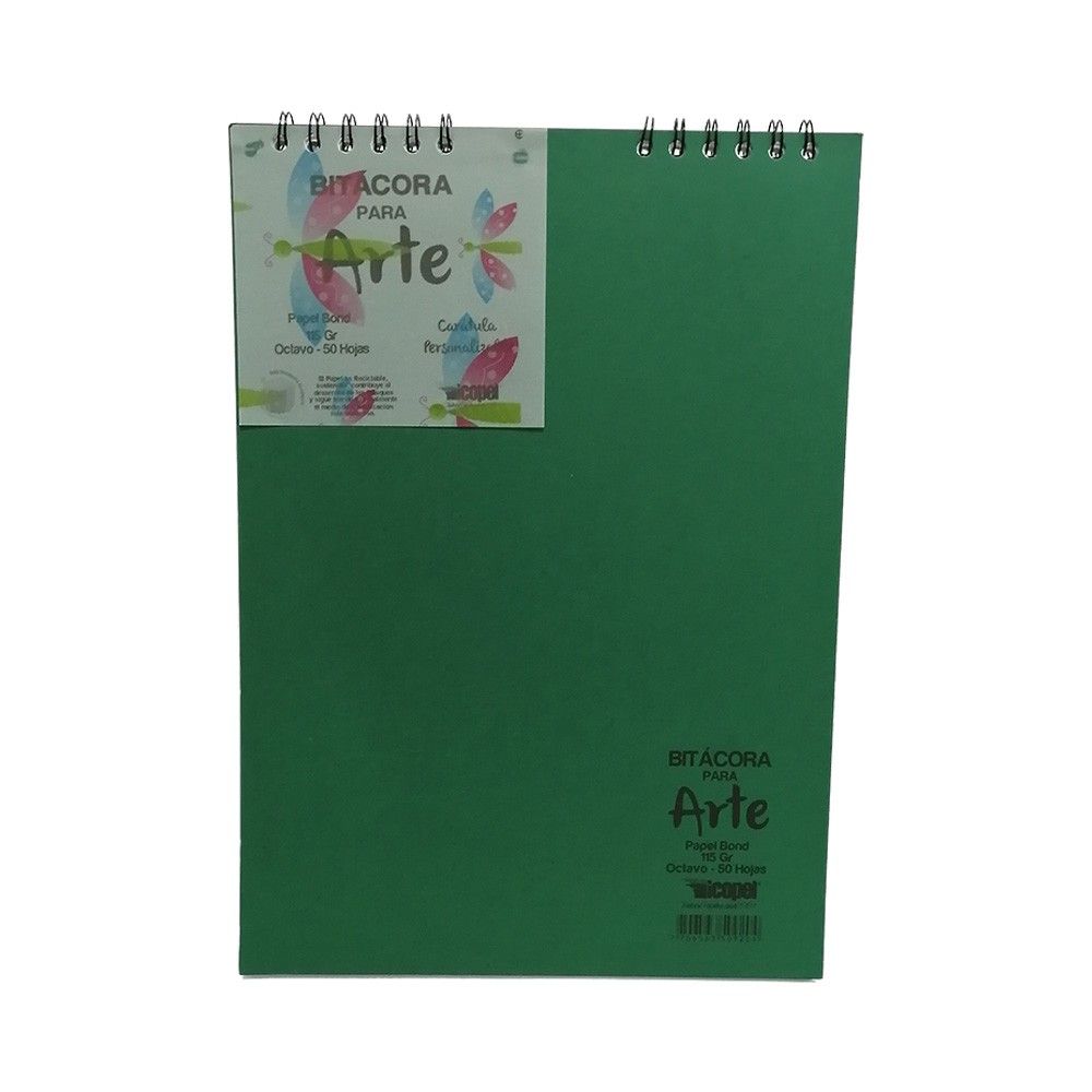 Bitácora bond 1/8 115 gramos x 50 hojas