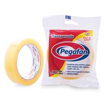 Cinta Pegante Adhesiva Pegafan Transparente 18mm x23mts