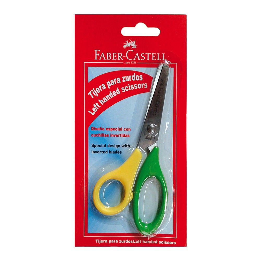 Tijera Faber Castell para Zurdos Escolar