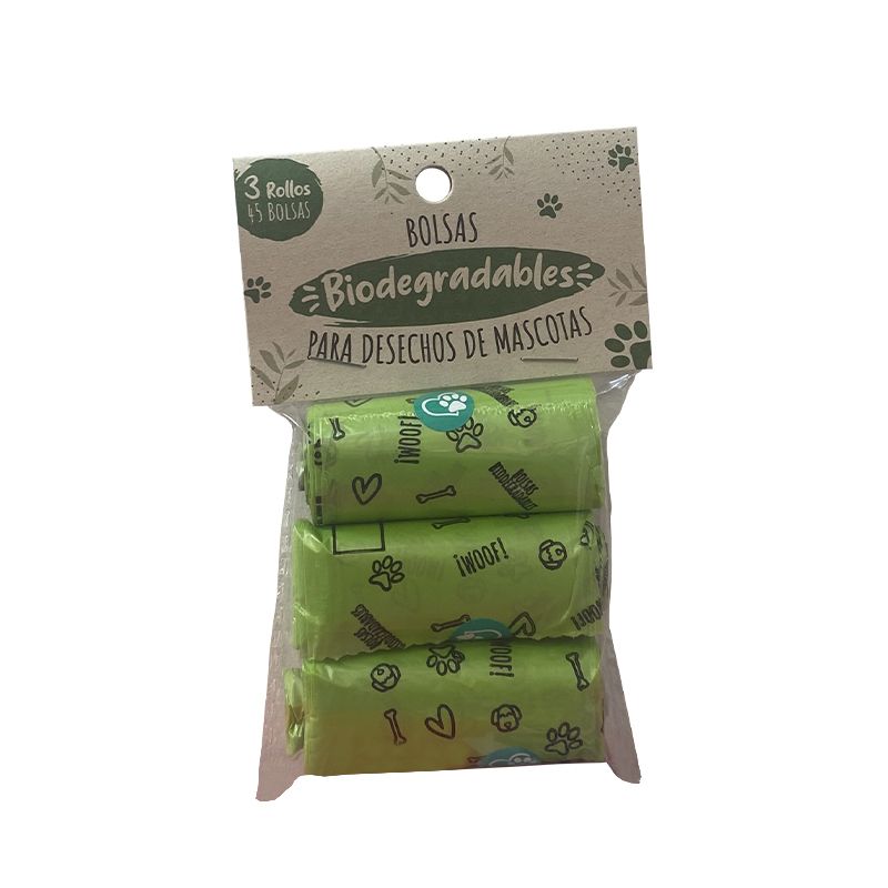 Bolsas Ecológicas 3 Rollos X 15 Bolsas